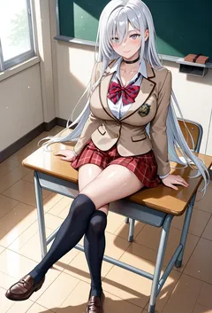 高贵的校花女王月岛琉璃大人才不会被处男小狗君肏到高潮失禁，最后变成他的专属肉便器呢！